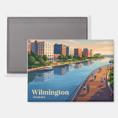 Aimant Wilmington Riverfront USA (Recto/Verso)