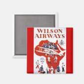 Aimant Wilson Airways ~ Afrique (Recto/Verso)