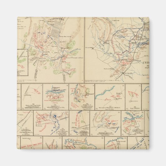 Aimant Winchester, Cedar Run, Port Republic, Va (Devant)