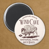 Aimant Wind Cave National Park Gift for nature Lovers