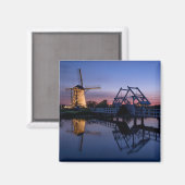 Aimant Windmills et pont-levis à l'aimant du coucher du s (Recto/Verso)