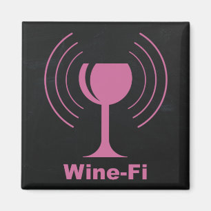 Aimant Wine-Fi Wine Lover Humor