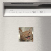 Aimant Winking Happy Ginger Cat (In Situ (Lave-vaisselle))