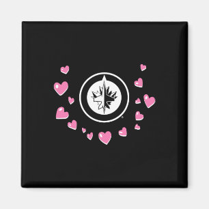 Aimant Winnipeg Jets Saint-Valentin Amour Nhl Officiellem