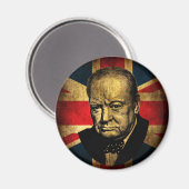 Aimant Winston Churchill (Recto/Verso)