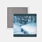 Aimant "Winter Creekside" (Recto/Verso)