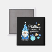 Aimant Winter Gnome, Nordic, Christmas Gnome (Recto/Verso)