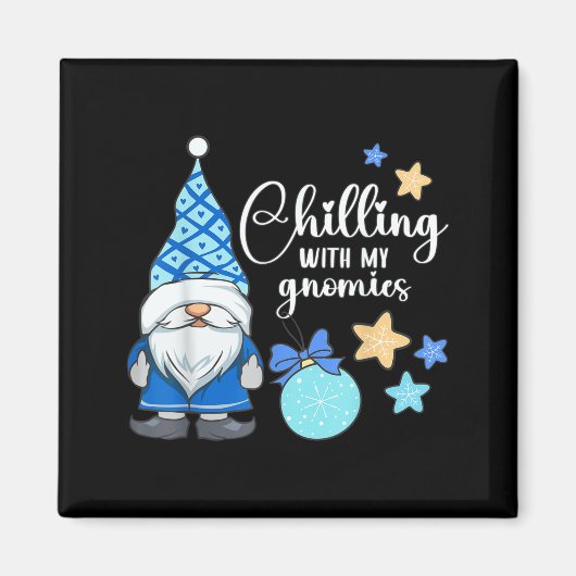 Aimant Winter Gnome, Nordic, Christmas Gnome (Devant)