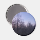 Aimant Winter Moon Matin Paysage Photographie (Recto/Verso)