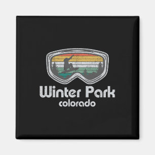 Aimant Winter Park Snowboard Retro Colorado Snowboard