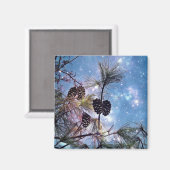Aimant Winter Pine Cones (Recto/Verso)