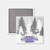 Aimant Winter Wonderland - Violet (Recto/Verso)