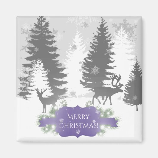 Aimant Winter Wonderland - Violet (Devant)