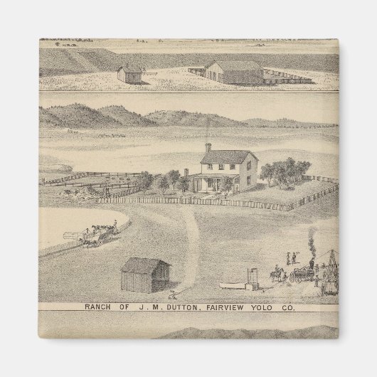 Aimant Winters Dutton ranch (Devant)