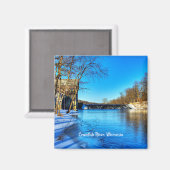 Aimant Wisconsin, Crawfish River près d'Elba, (Recto/Verso)