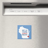 Aimant Wisconsin Enregistrer la date - Ville personnalisa (In Situ (Lave-vaisselle))