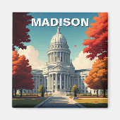 Aimant Wisconsin Madison State Capitol (Devant)