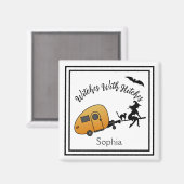 Aimant Witches With Hitches Halloween Camper (Recto/Verso)