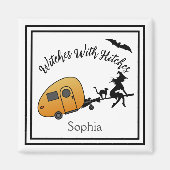 Aimant Witches With Hitches Halloween Camper (Devant)