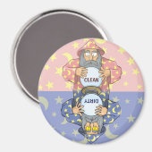 Aimant Wizard with Ball Dishwasher Round (Recto/Verso)