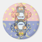 Aimant Wizard with Ball Dishwasher Round (Devant)