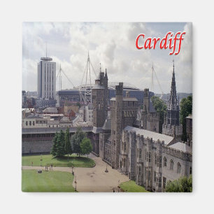 Aimant WLS016 CARDIFF, Pays de Galles, Europe, Frigo