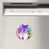 Aimant Wolf Gaze Art (In Situ (Lave-vaisselle))