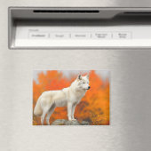 Aimant Wolf Wild Animal Loving Portrait (In Situ (Lave-vaisselle))