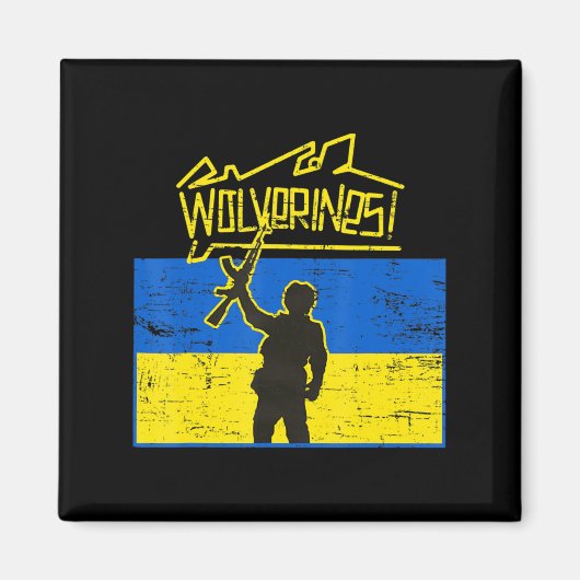 Aimant Wolverines d'Ukraine (Devant)
