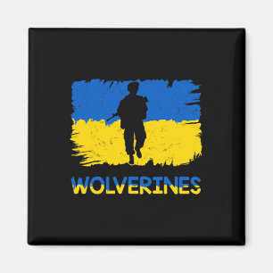 Aimant Wolverines soutiennent l'Ukraine Soutenez l'Ukrain
