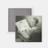 Aimant Woman Sitting in chaise (Recto/Verso)