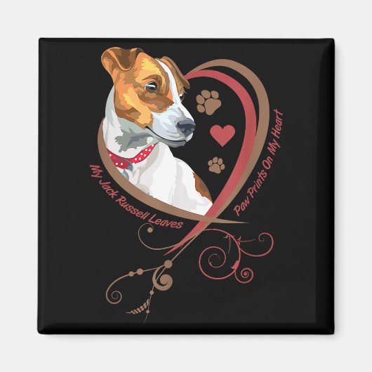 Aimant Womans Jack Russell Terrier Shirt Parson Russell T (Devant)