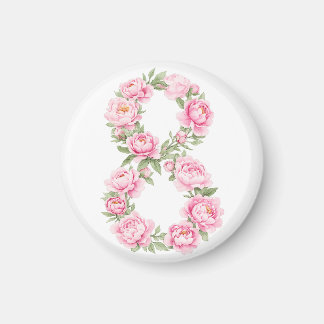 Aimant Women’s Day Peony Flower for March 8 