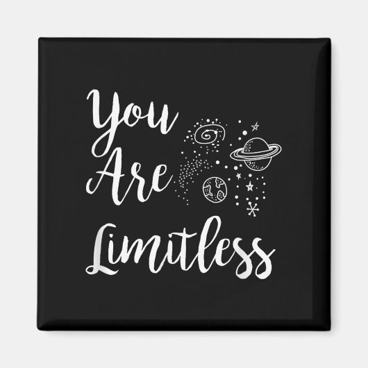 Aimant Women You Are Limitless Amazing Motivational  (Devant)