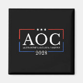 Aimant Womens Aoc For President 2028 Simple Sign For Wome (Devant)