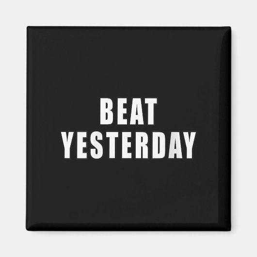 Aimant Womens Beat Yesterday Motivational Quotes V-neck  (Devant)