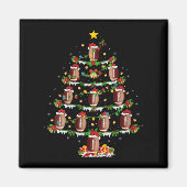 Aimant Womens Football Christmas Tree Lights Srts Player (Devant)
