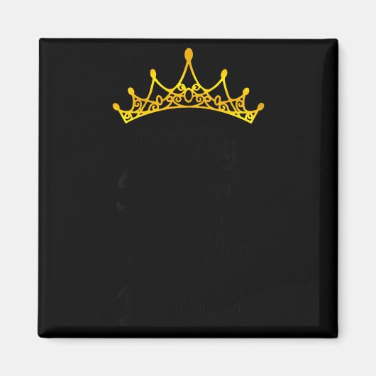 Aimant Womens Its My Sisters 80th Birthday Crown Happy 80 (Devant)