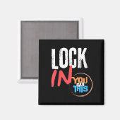 Aimant Womens Lock In You Got This Teacher Testing Motiva (Recto/Verso)