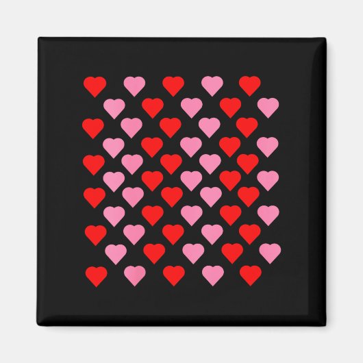 Aimant Women's Nk And Red Hearts Lovers Funny Valentine’s (Devant)