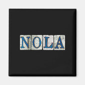 Aimant Womens Nola New Orleans Louisiana Street Tile V-ne (Devant)
