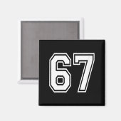 Aimant Womens Number 67 Numbered Uniform Srts Jersey Team (Recto/Verso)