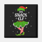 Aimant Womens Snack Elf Christmas Family Girls Women Elf (Devant)