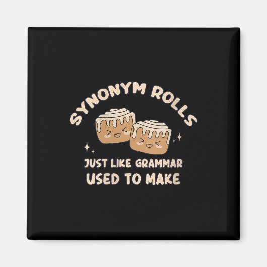 Aimant Womens Synonym Rolls Blague Cinnamon Rolls Grammai (Devant)