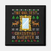 Aimant Womens The Ugliest Christmas Sweater With An Image (Devant)