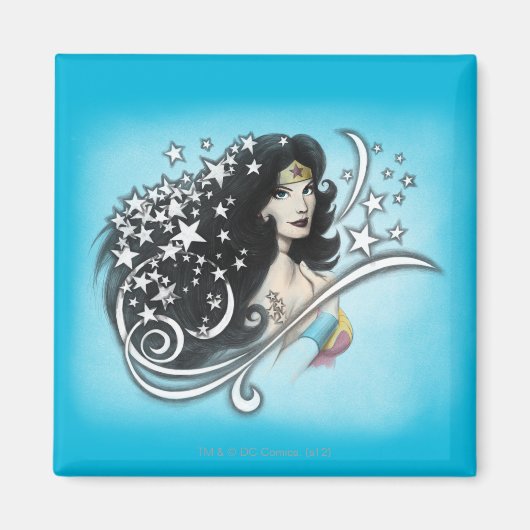 Aimant Wonder Woman and Stars (Devant)