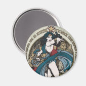Aimant Wonder Woman Art Nouveau Panel (Recto/Verso)