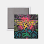 Aimant Wonder Woman Brick Wall Collage (Recto/Verso)