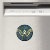 Aimant Wonder Woman Brushed Gold Symbol (In Situ (Lave-vaisselle))