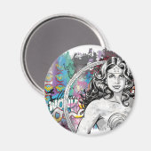 Aimant Wonder Woman Collage 6 (Recto/Verso)